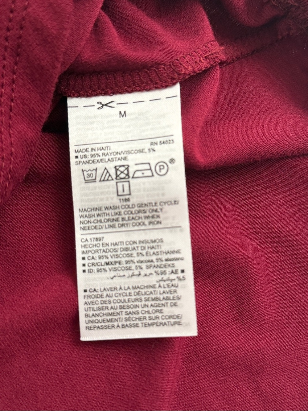 Old Navy Luxe burgundy sleeveless swingy tank top M - Picture 7 of 10